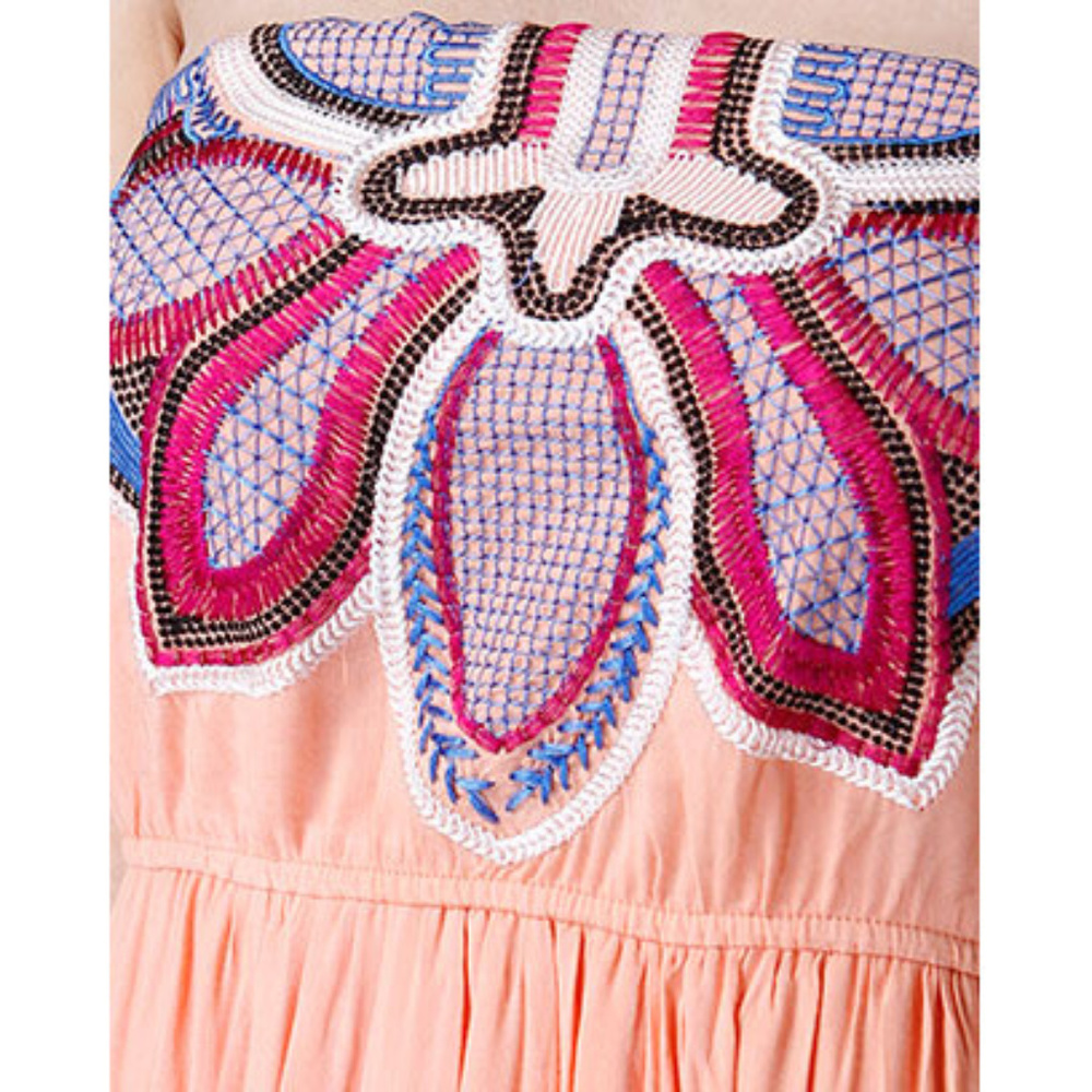 🆕 Peach Strapless Maxi dress - Picture 4 of 4